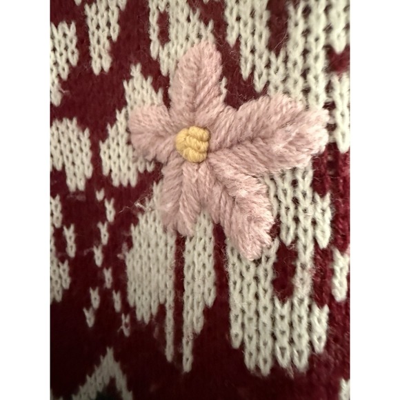 Vintage Middlebrook Park Womens Medium Fair Isle Nordic Embroidered Long 90s M - Picture 2 of 5